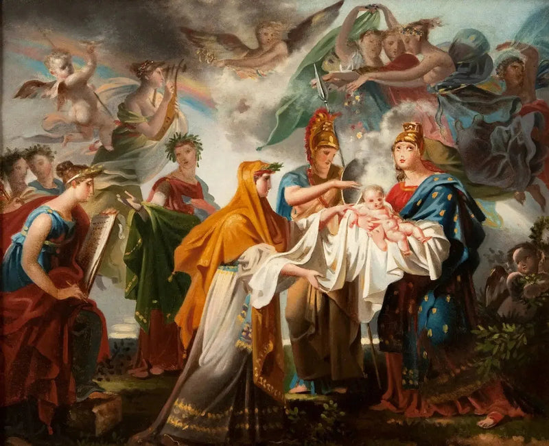 Allegorie der Geburt von Louis XIV - Charles Meynier