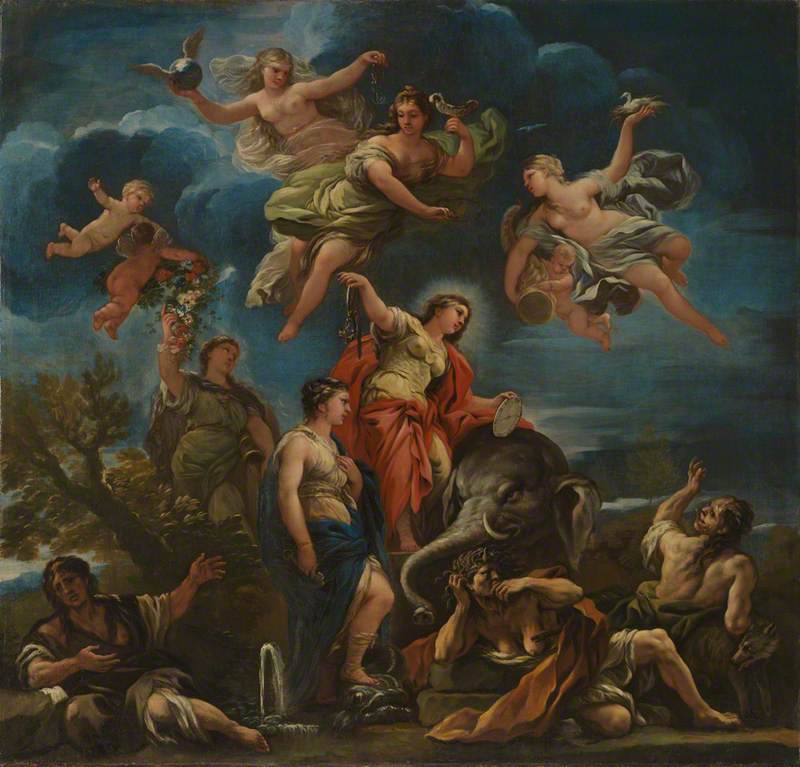 Allegorie der Mäßigung - Luca Giordano