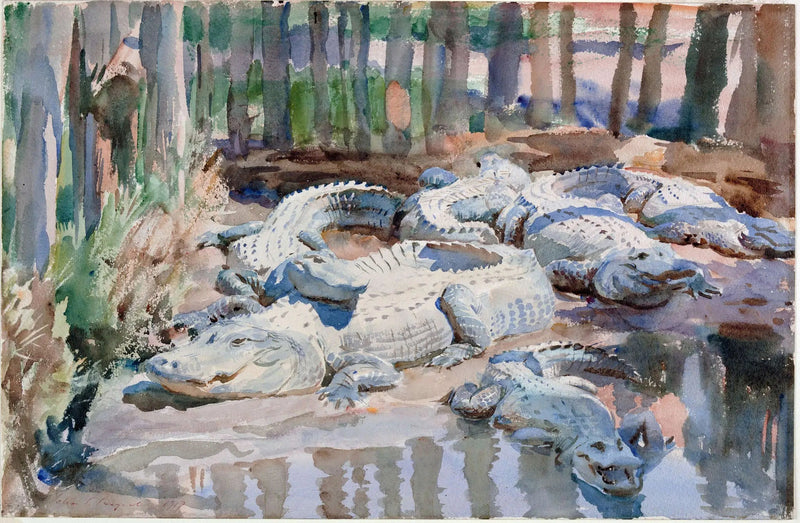 Schlamme-Alligatoren - John Singer Sargent