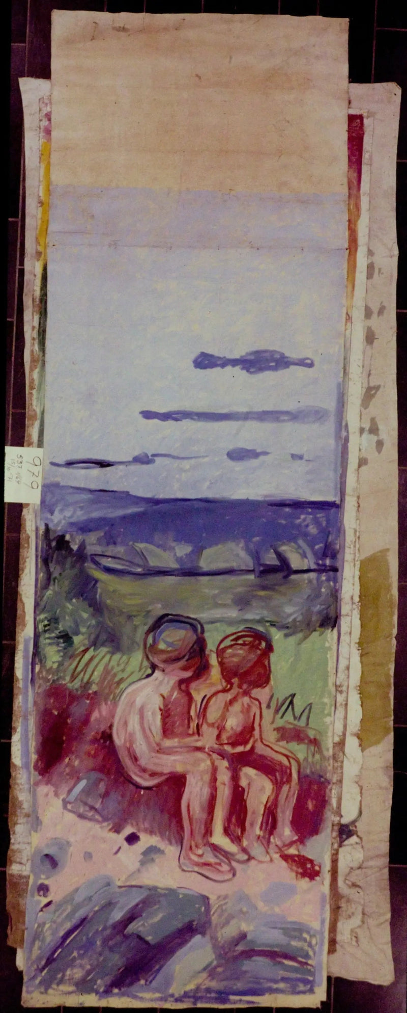 Alma Mater: zwei sitzende Kinder - Edvard Munch