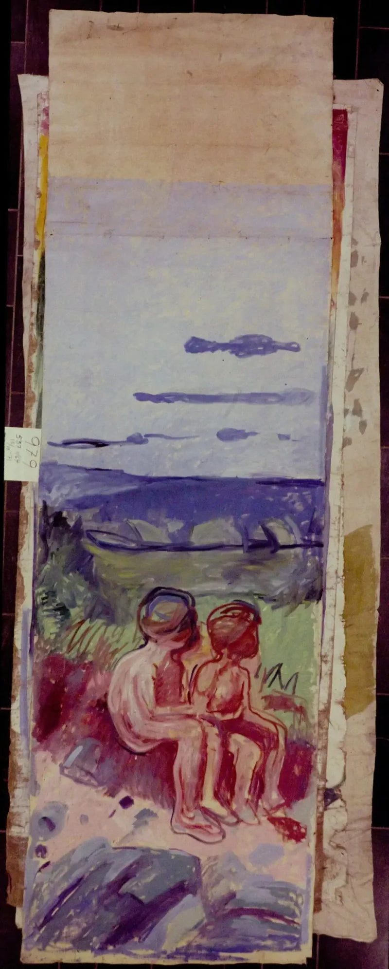 Alma Mater: zwei sitzende Kinder - Edvard Munch