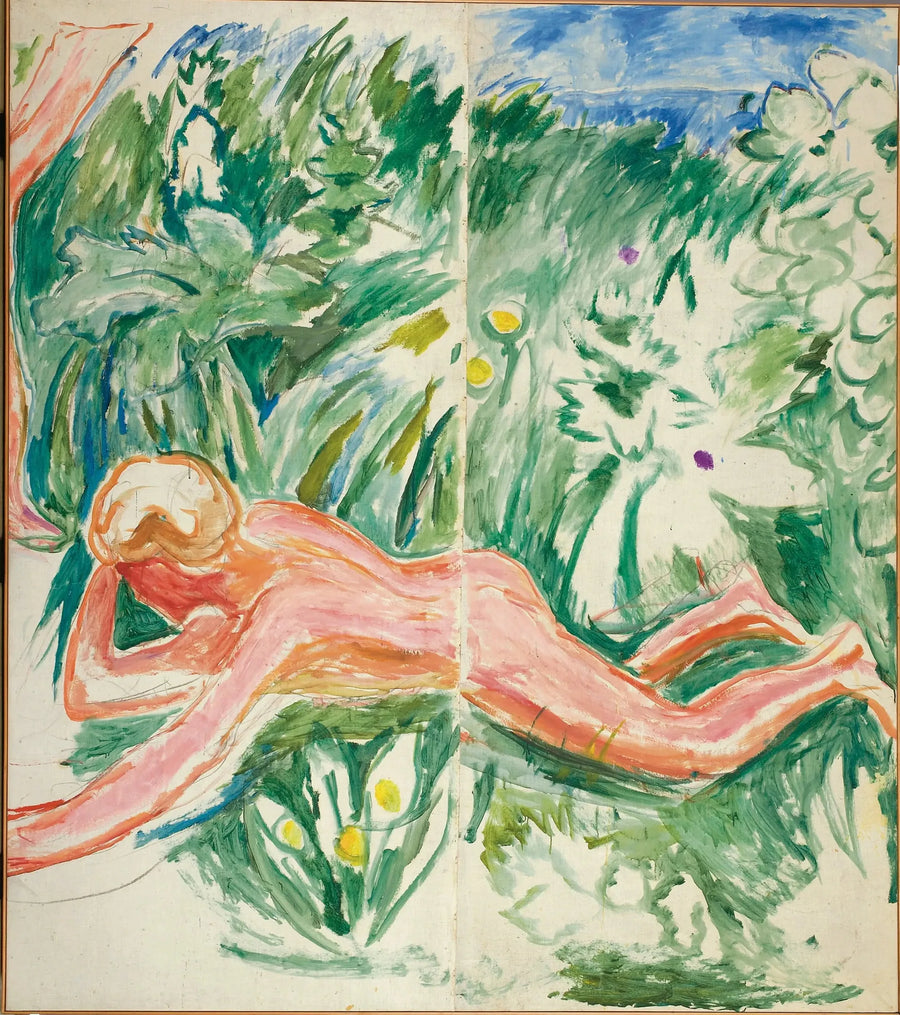 Alma Mater: liegender Junge - Edvard Munch