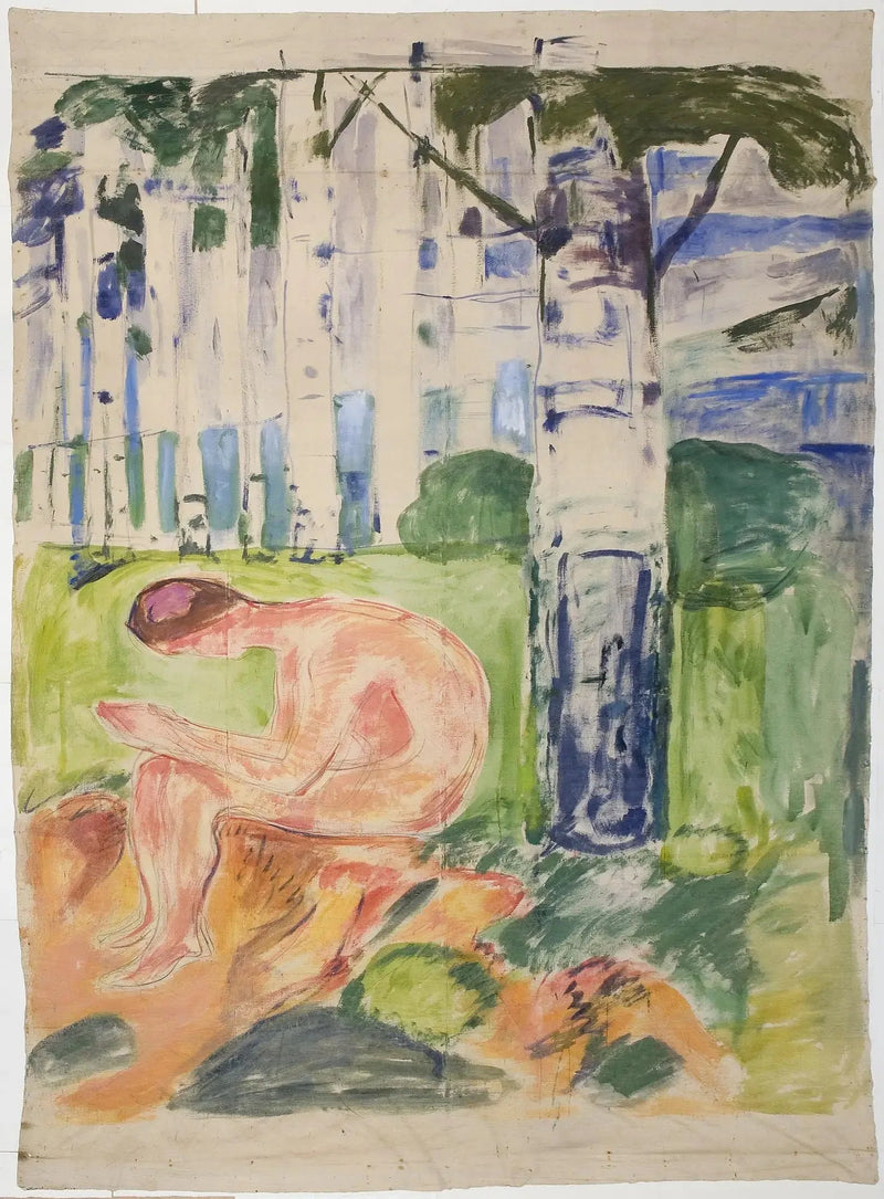 Alma Mater: junger Sitzender - Edvard Munch