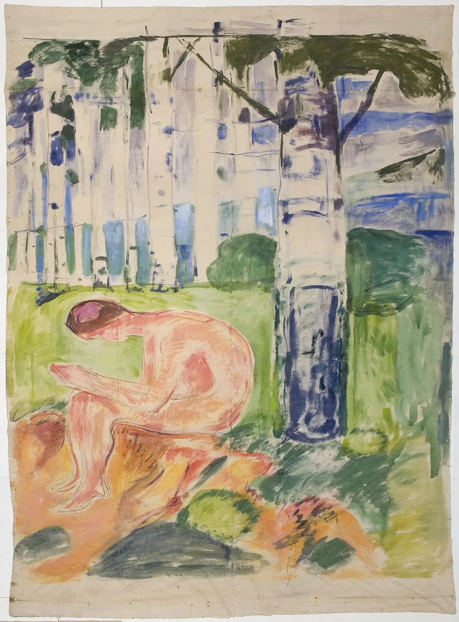 Alma Mater: junger Sitzender - Edvard Munch