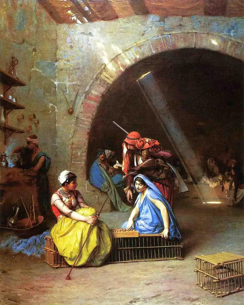 Almées, die Schach spielen - Jean-Léon Gérôme