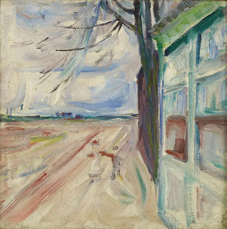 Reproduction du tableau « Am Strom, Warnemünde - Edvard Munch » par Alpha Reproduction en peinture à l’huile
