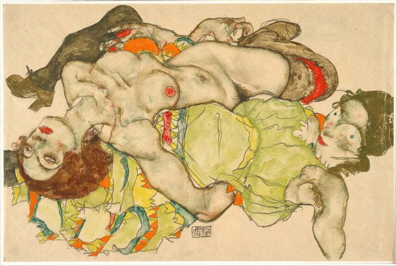 Liebende - Egon Schiele