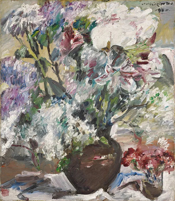 Amaryllis, Flieder und Anemonen - Lovis Corinth image 1 tableau peint à l’huile sur toile