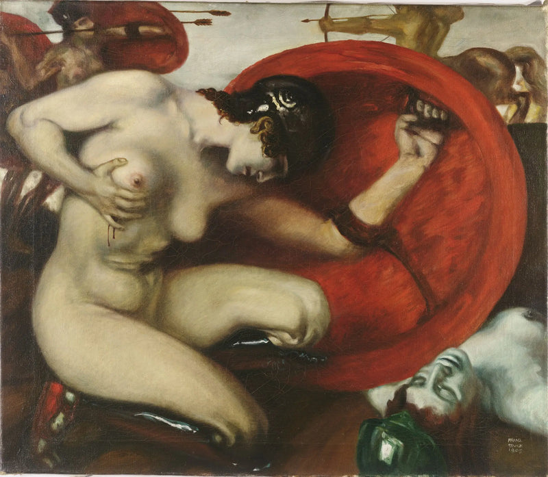 Verwundete Amazone - Franz von Stuck