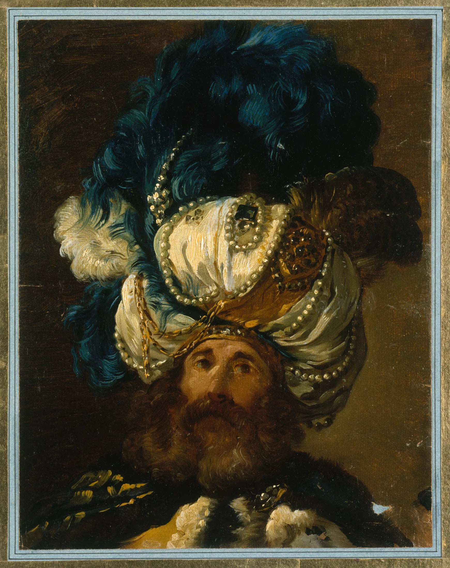Ambassadeur du Mogol - Joseph-Marie Vien image 1 reproduction artisanale de tableau