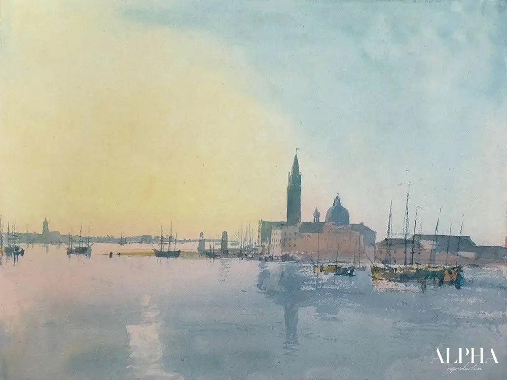 Ambiance matinale à Venise - William Turner - Reproductions de tableaux et peintures haut de gamme