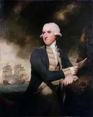 Amiral Lord Hood - Joshua Reynolds image 1 reproduction de peinture à l’huile