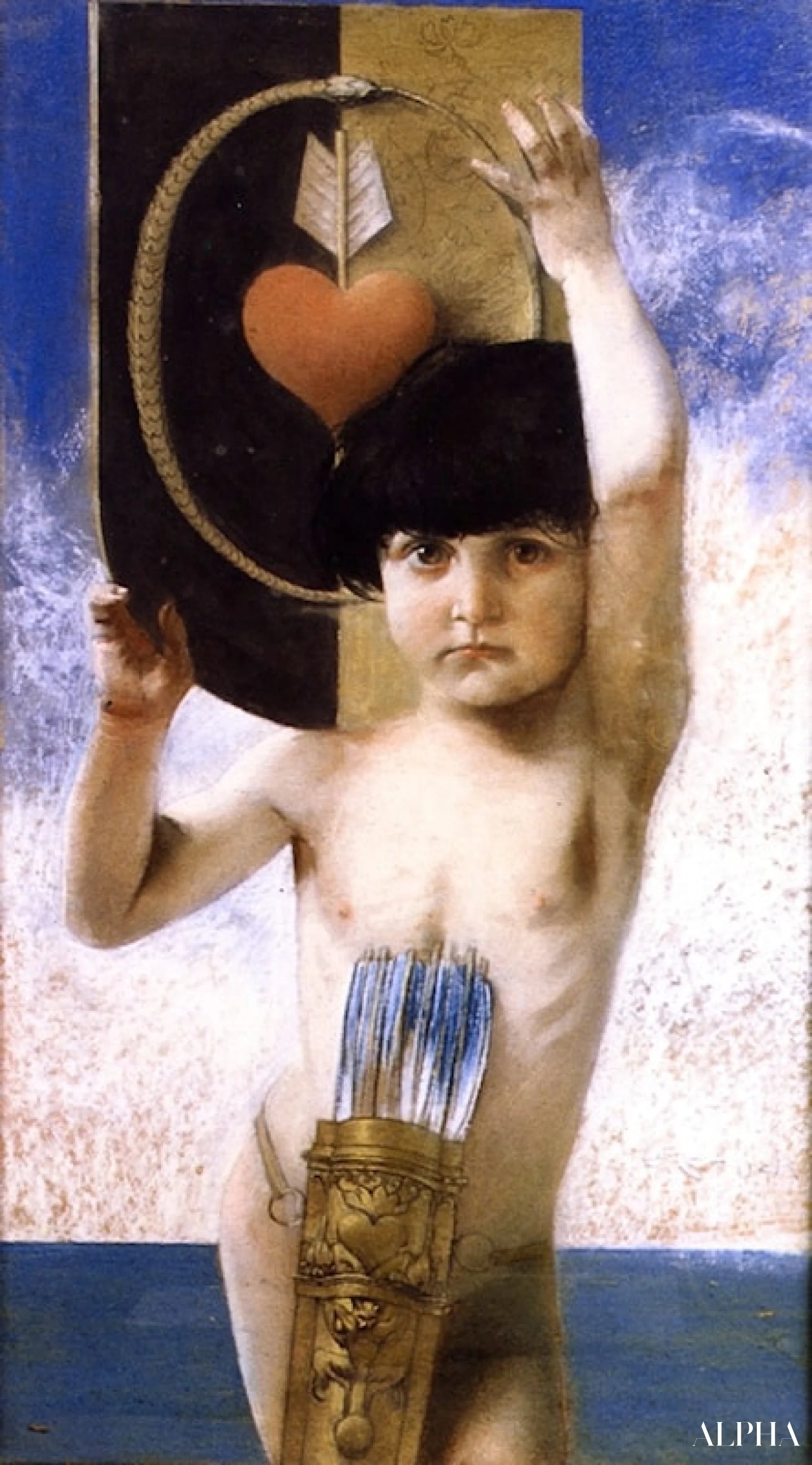 Reproduction du tableau « Amour - Franz von Stuck » par Alpha Reproduction en peinture à l’huile
