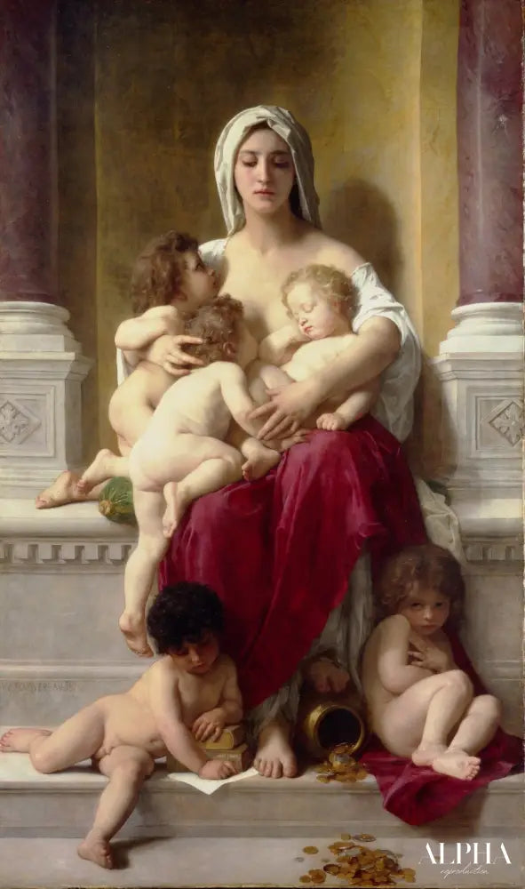 Amour - William Bouguereau Reproductions de tableaux à la peinture à l’huile