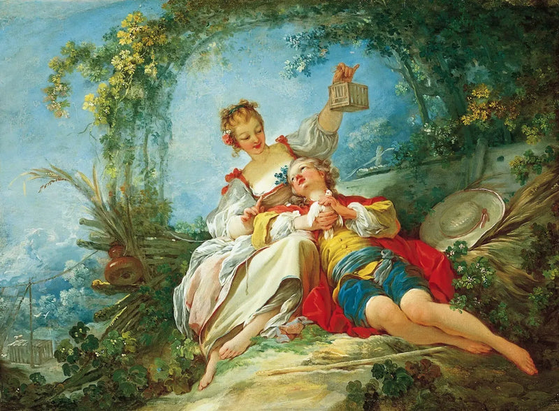 Glückliche Liebende - Jean-Honoré Fragonard