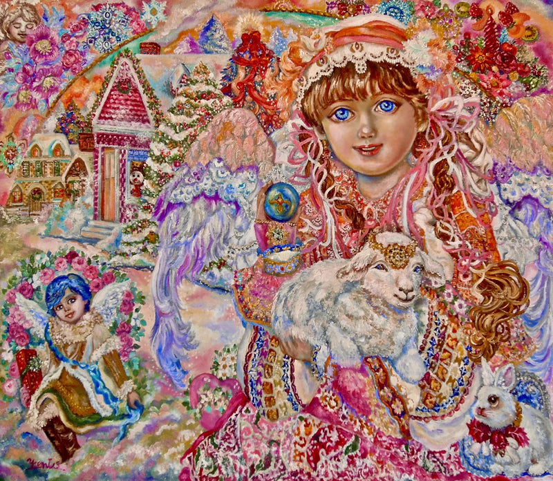 Ein Engel, der das Lamm Gottes hält - Yumi Sugai
