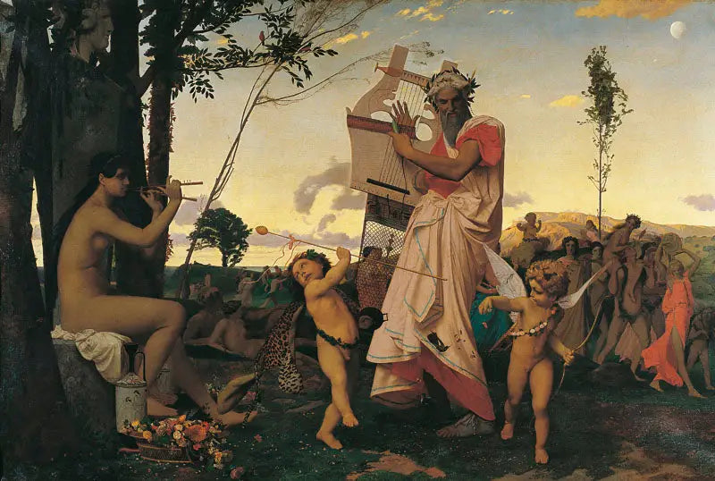 Anakreon, Bacchus und die Liebe - Jean-Léon Gérôme