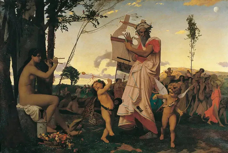 Anakreon, Bacchus und die Liebe - Jean-Léon Gérôme