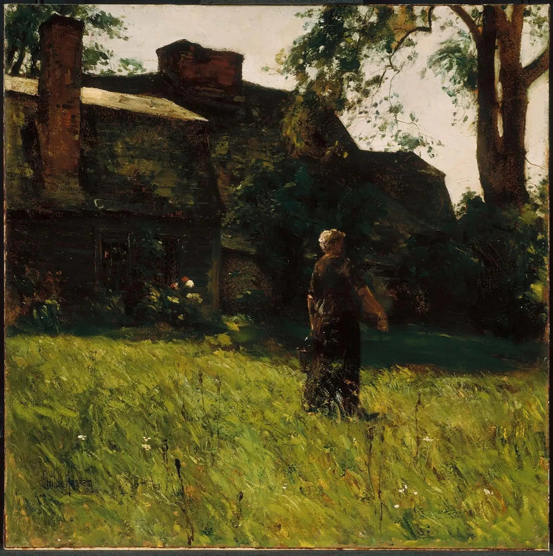Alte Haus Fairbanks, Dedham, Massachusetts - Childe Hassam