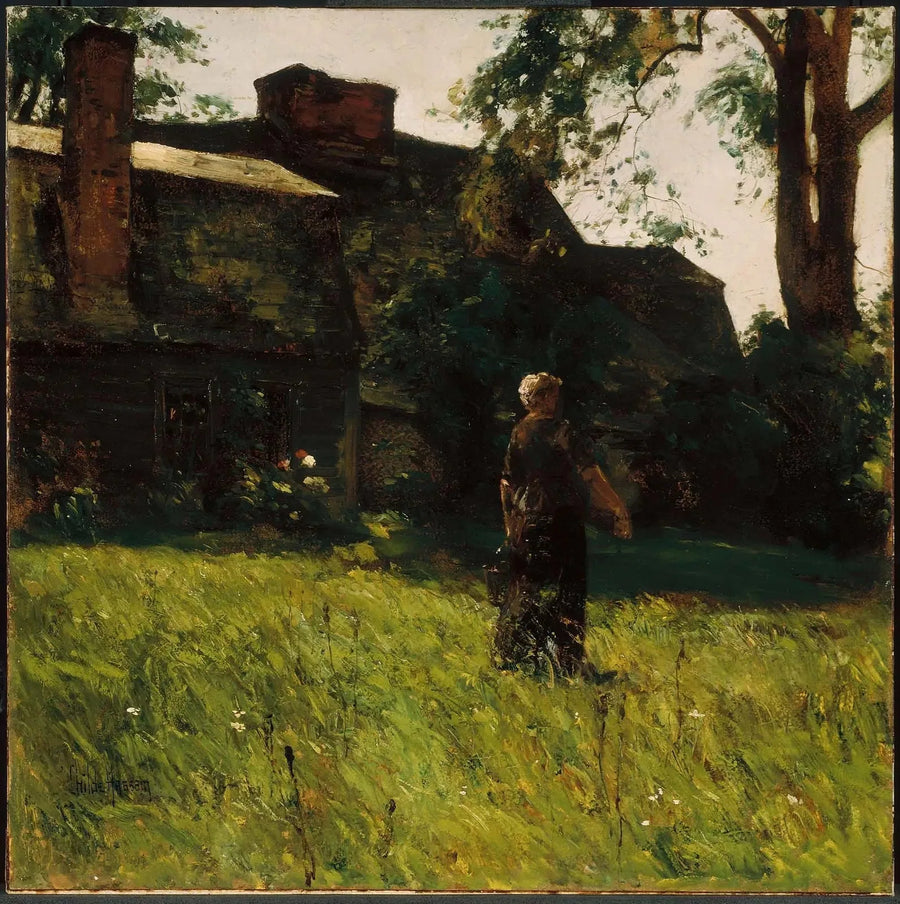 Alte Haus Fairbanks, Dedham, Massachusetts - Childe Hassam