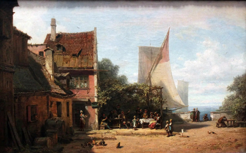 Alte Taverne am Starnberger See - Carl Spitzweg