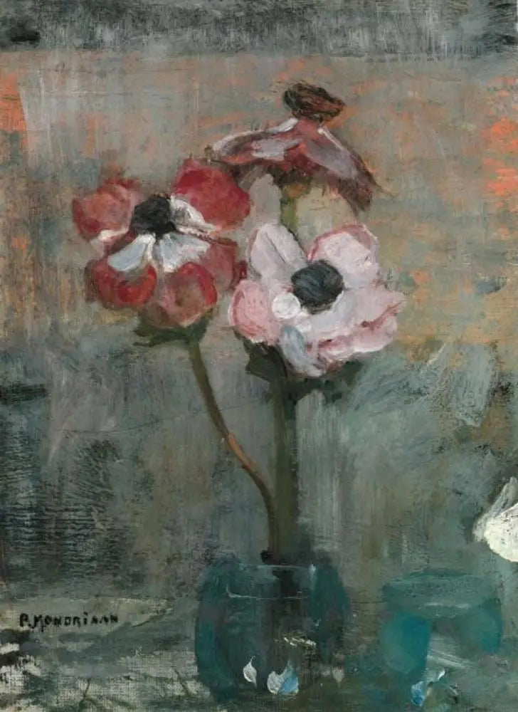 Anemonen in einer Vase - Piet Mondrian