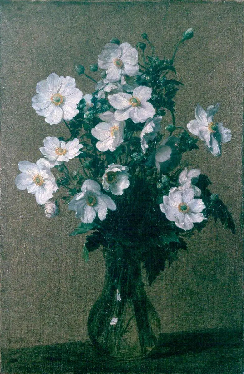 Anemonen aus Japan - Henri Fantin-Latour