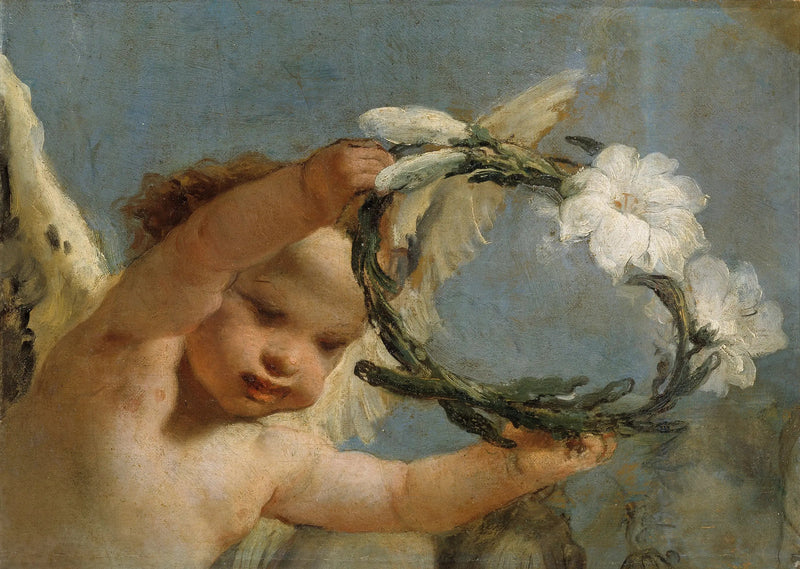 Engel mit einer Lilienkrone - Giovanni Battista Tiepolo