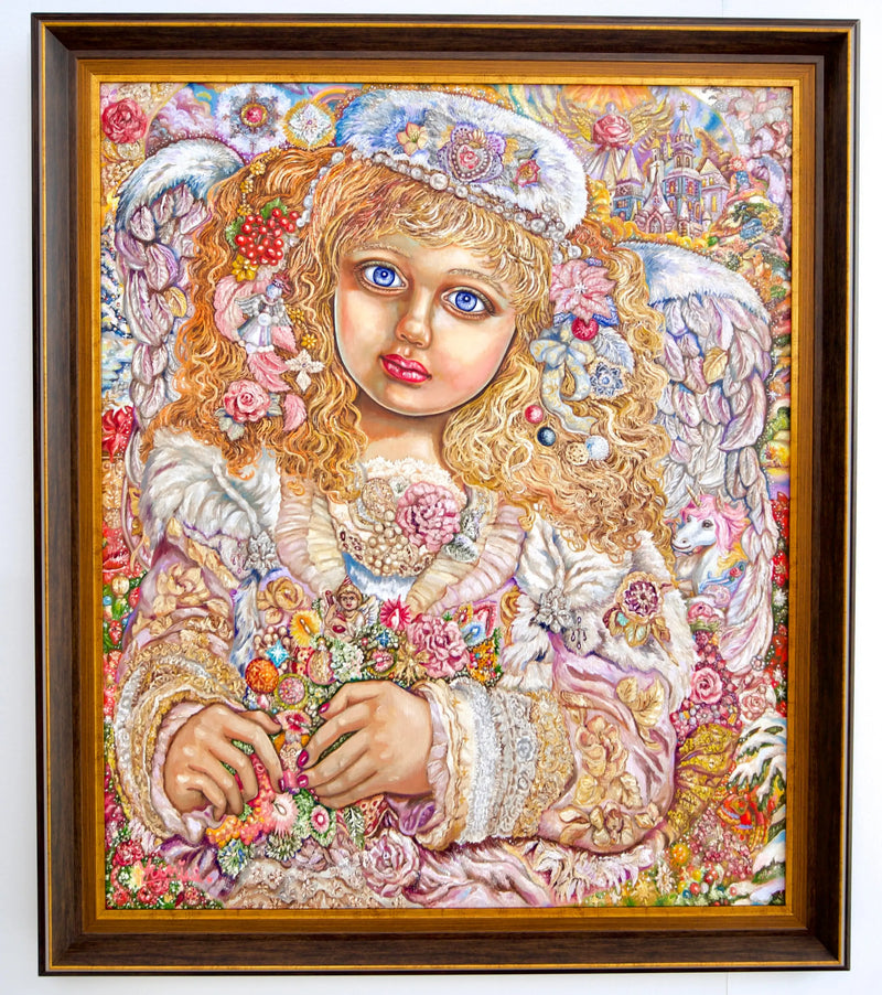 Engel der Weihnachtslichter  | 60 x 75 cm