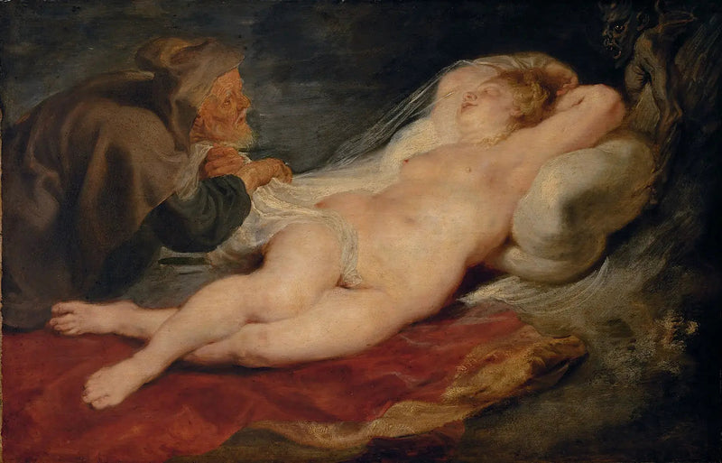 Angélique und der Eremit - Peter Paul Rubens