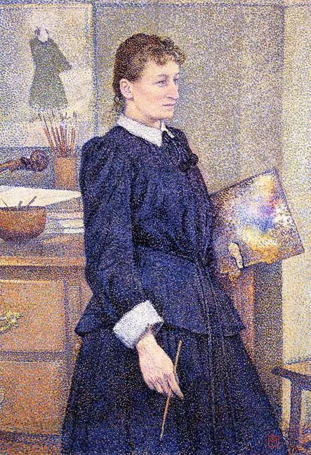 Anna Boch in ihrem Atelier, 1893 - Théo van Rysselberghe