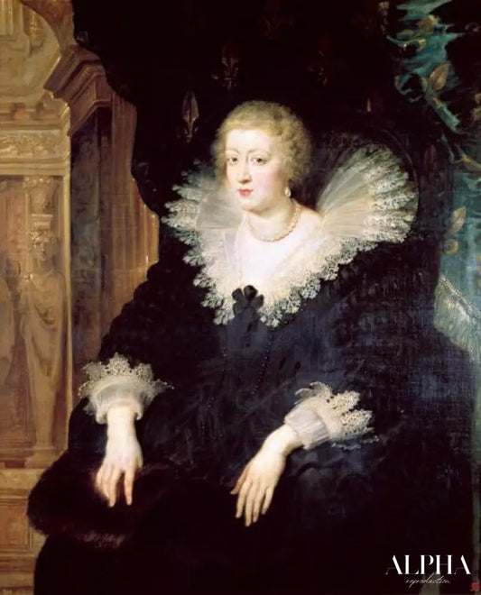 Anne d'Autriche, infante d'Espagne, reine de France (1601-1666) - Peter Paul Rubens - Reproductions de tableaux et peintures haut de gamme