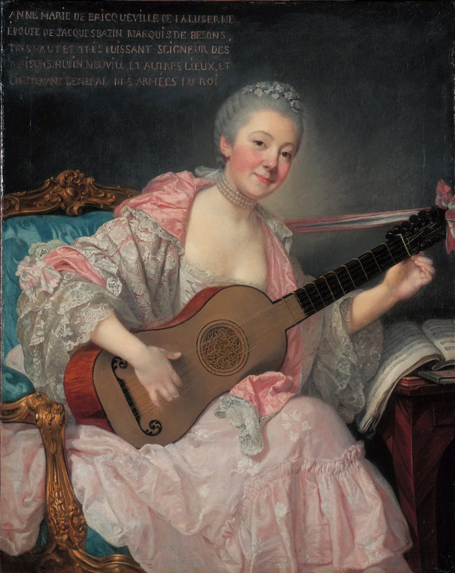 Anne-Marie de Bricqueville de Laluserne, Marquise de Bezons - Jean-Baptiste Greuze