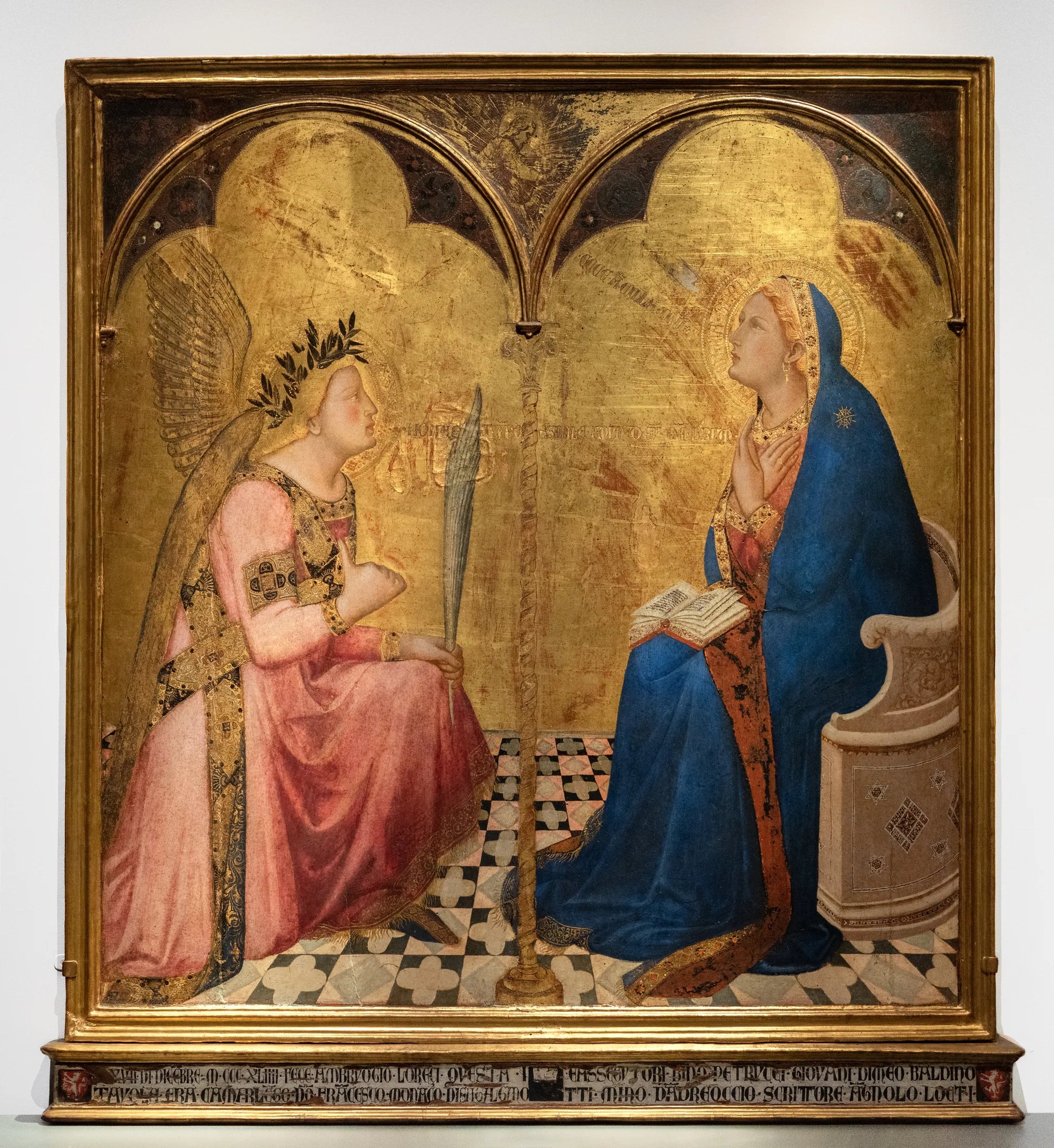 Annonciation - Ambrogio Lorenzetti image 1 reproduction artisanale de tableau