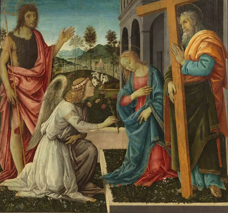Verkündigung mit Heiligen - Filippino Lippi