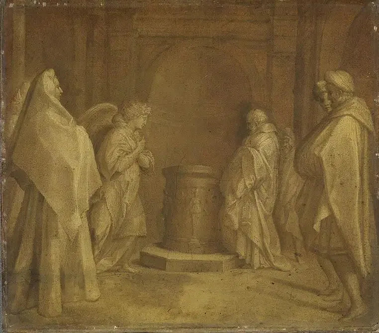 Verkündigung der Geburt von Johannes dem Täufer - Andrea del Sarto
