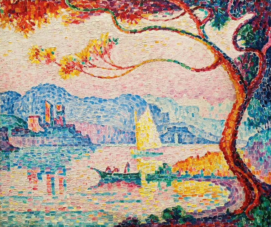 Antibes. Kleiner Hafen von Bacon - Paul Signac