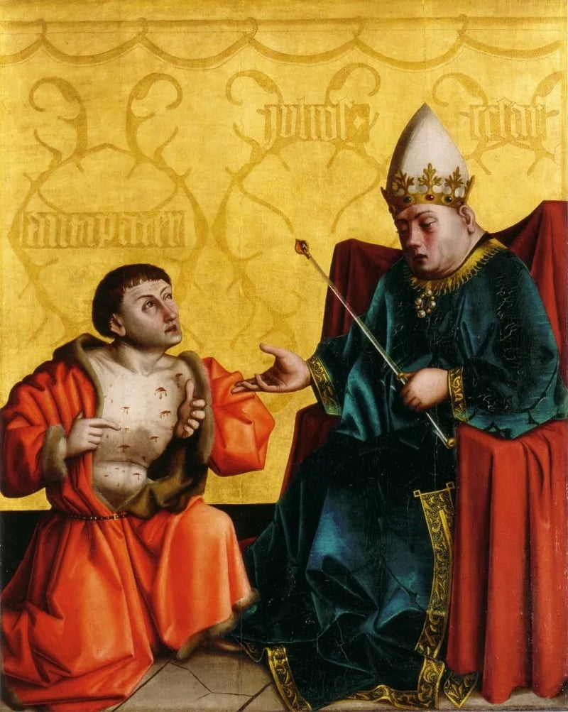 Antipater vor Julius Cäsar - Konrad Witz