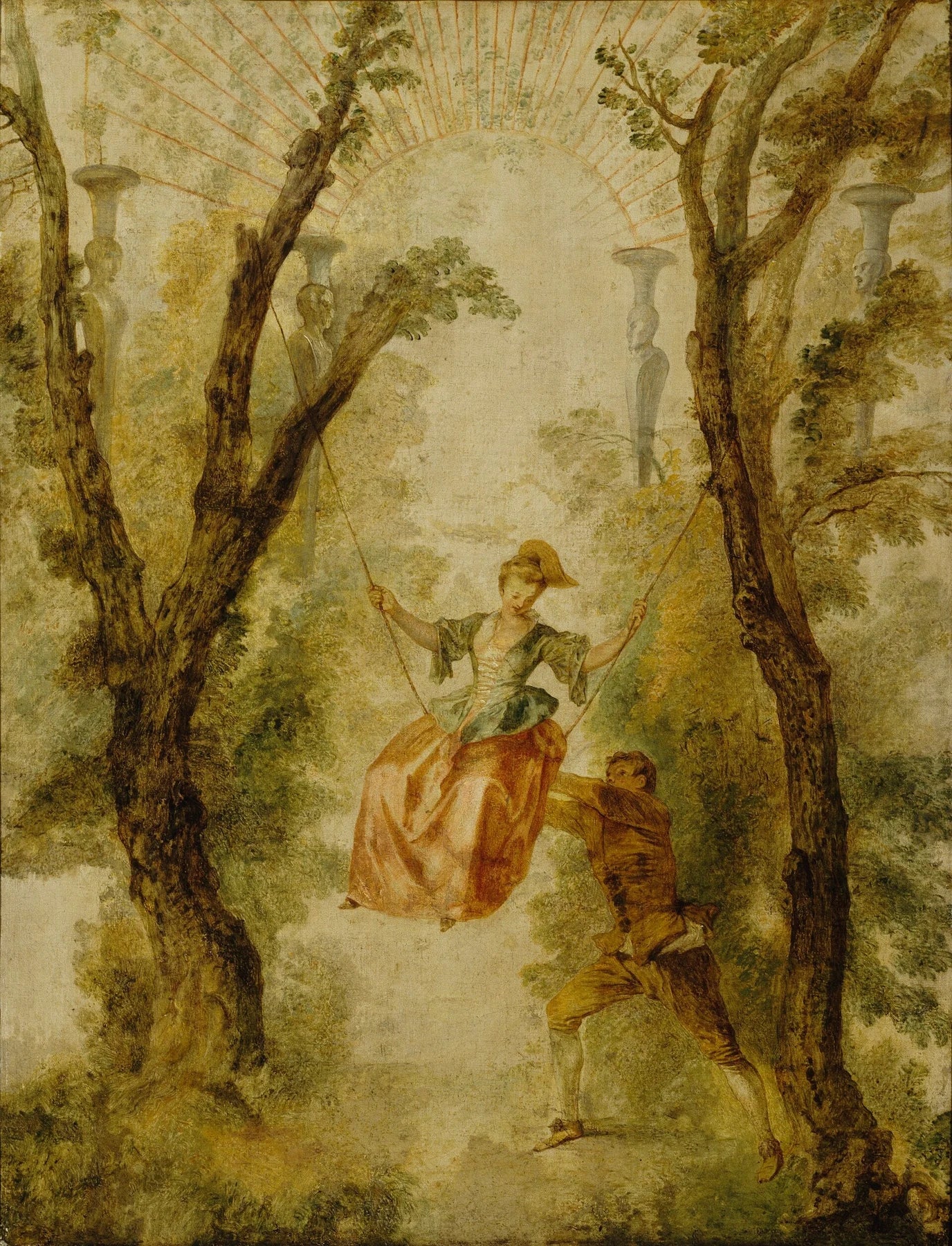 La Balançoire, peinture d’Antoine Watteau
