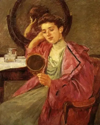 Antoinette an ihrem Schminktisch - Mary Cassatt