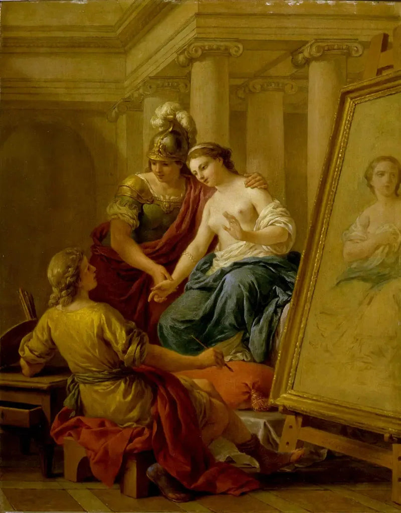 Apelle verliebt sich in Campaspe - Louis Jean François Lagrenée