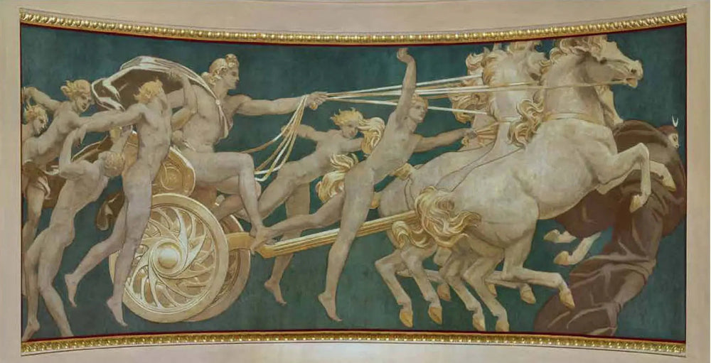 Apollon dans son char avec les heures - John Singer Sargent image 1 copie de tableau peinte à la main