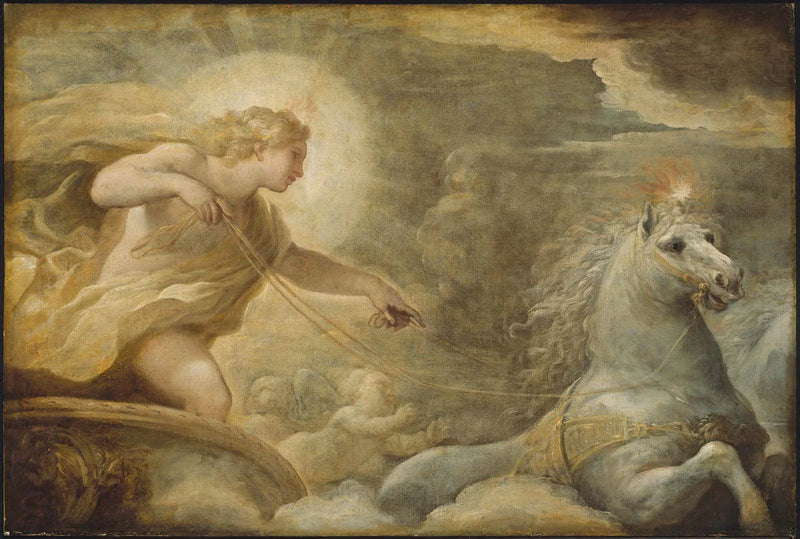 Apollon in seinem Wagen - Luca Giordano