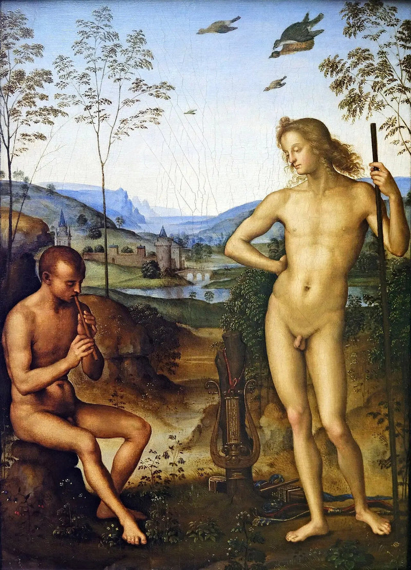 Apollon und Daphnis - Pietro Perugino
