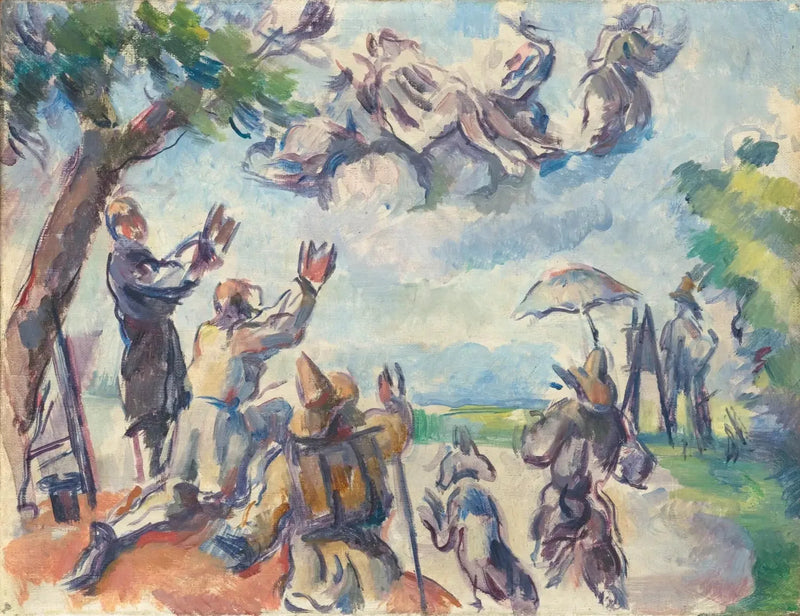 Apotheose von Delacroix - Paul Cézanne