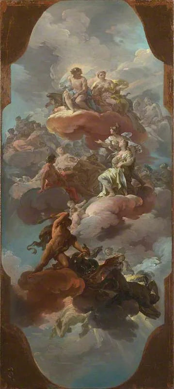 Apothéose de la monarchie espagnole (?) - Corrado Giaquinto image 1 reproduction artisanale de tableau
