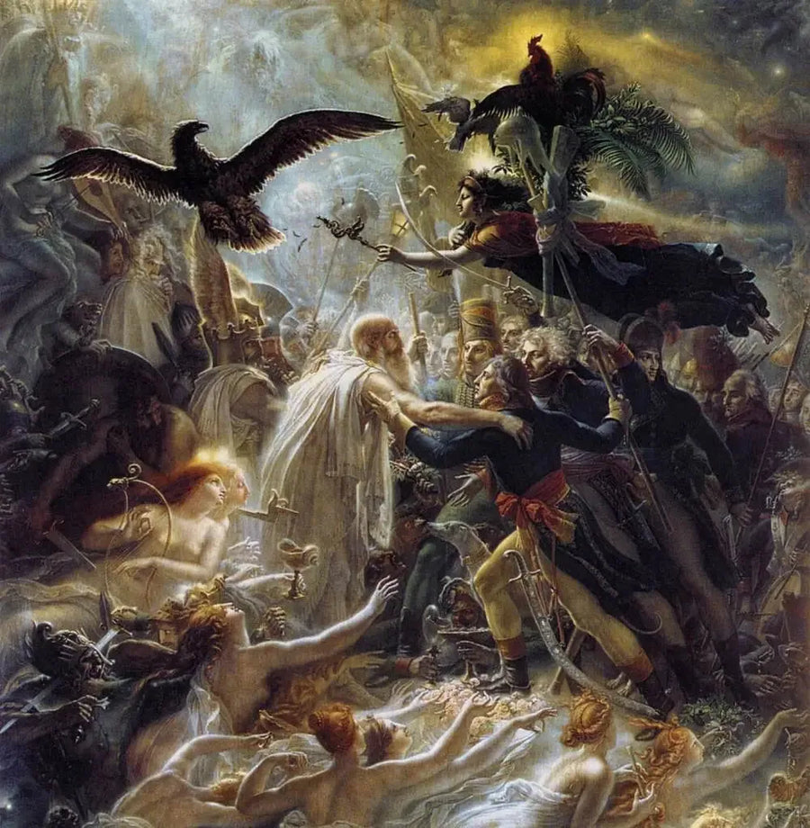Apothéose der französischen Helden, die für das Vaterland im Freiheitskrieg gestorben sind - Anne-Louis Girodet