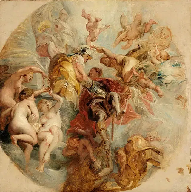 Apotheose des Herzogs von Buckingham - Eugène Delacroix image 1 tableau peint à l’huile sur toile