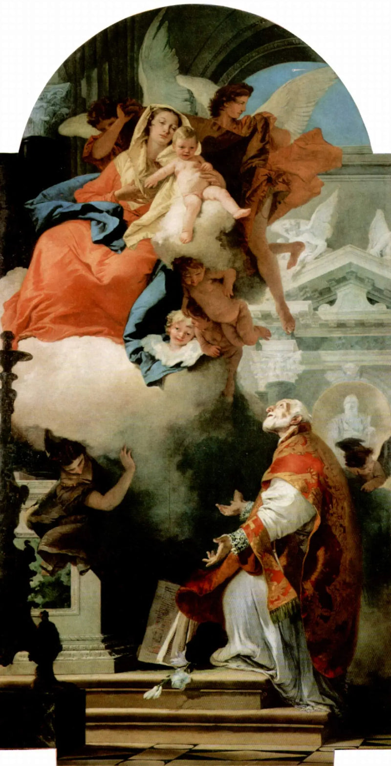 Erscheinung der Jungfrau bei Saint Filippo Neri - Giovanni Battista Tiepolo