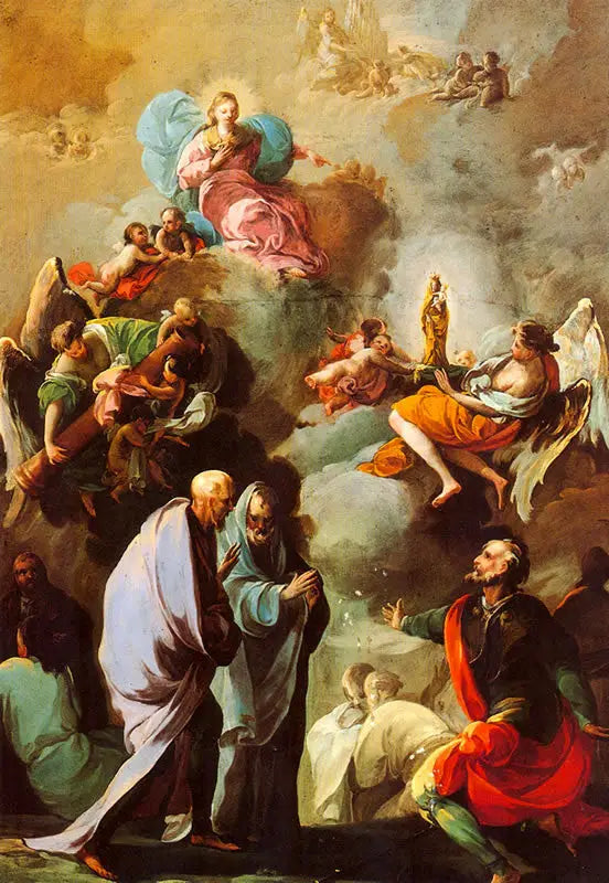 Erscheinung der Jungfrau vom Pilar vor dem heiligen Jakobus und seinen Jüngern von Saragossa - Francisco de Goya